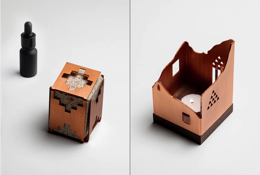 Najdi fragrance diffuser, Najdi candle holder.
