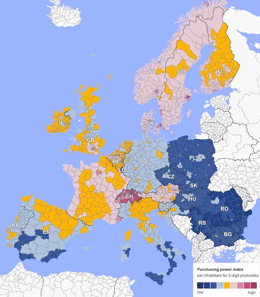 NielsenIQ study about the retail purchasing power in Europe: Wide gaps persist across countries and regions