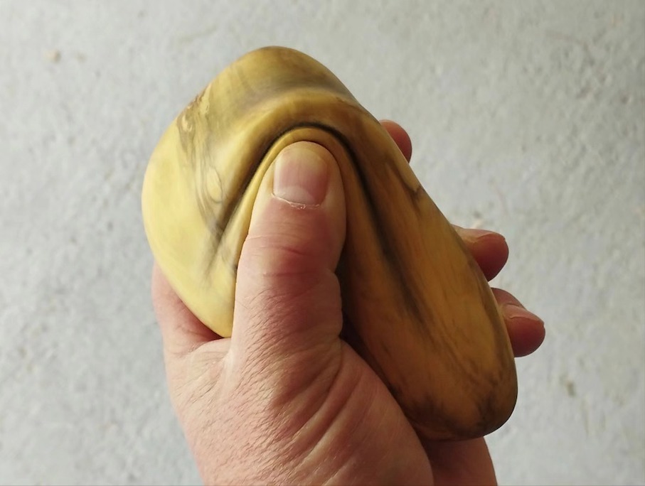 The Spanish sculptor José Manuel Castro López folds the stone or peels away sections of it in ways that are inherently impossible