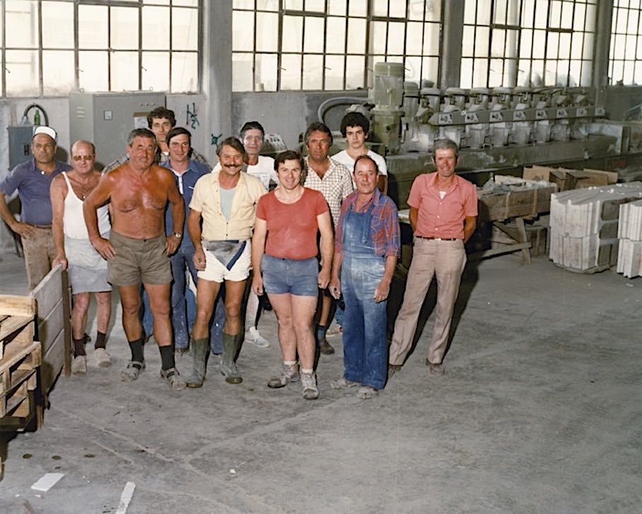 Company employees in the 1970s.