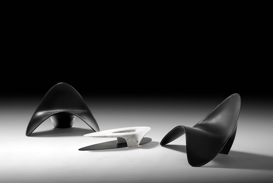 Ledge, low table. Zaha Hadid Architects.