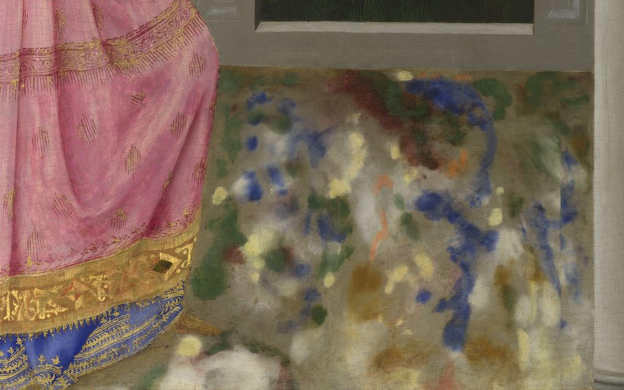Zanobi Strozzi, „The Annunciation” (detail).