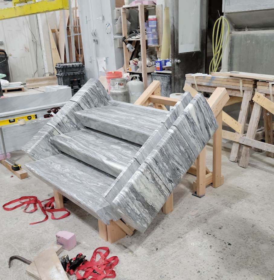 Stone Insight: How the post-tensioning of the staircases was done