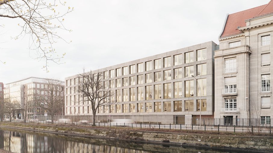 Quelle: sauerbruch hutton ges. v. arch. mbH mit ST raum a Gesellschaft von Landschaftsarchitekten mbH. Rendering: Philipp Obkircher