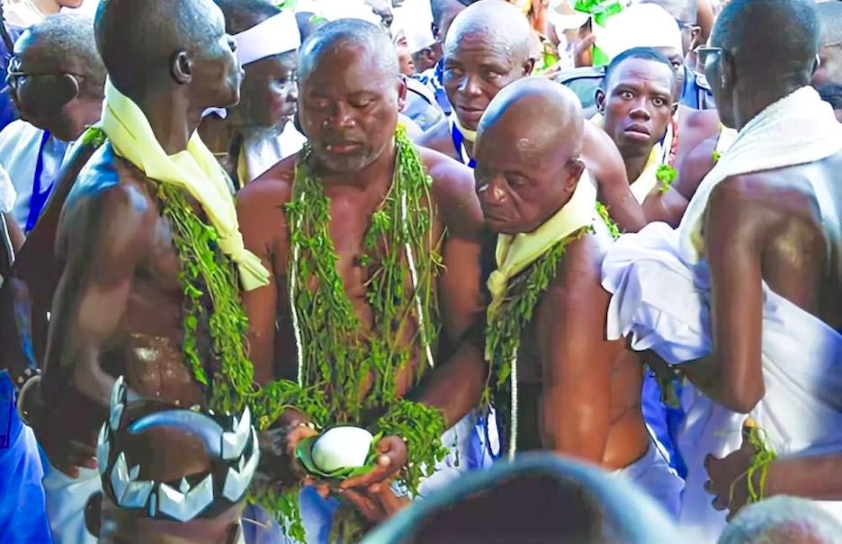 New Year’s ceremonies among the Guin people in Togo.