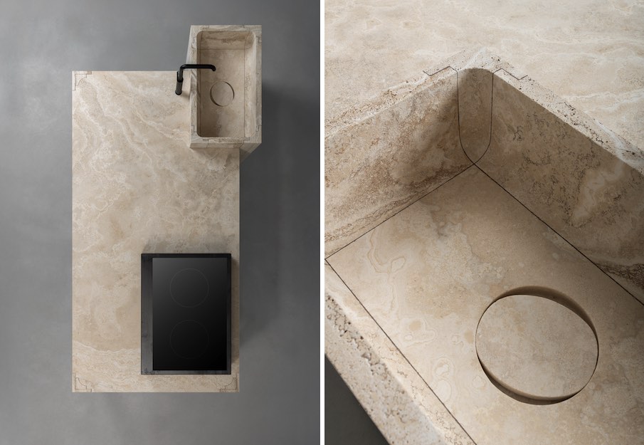 The “Fidia” kitchen from Italian Vaselli company.