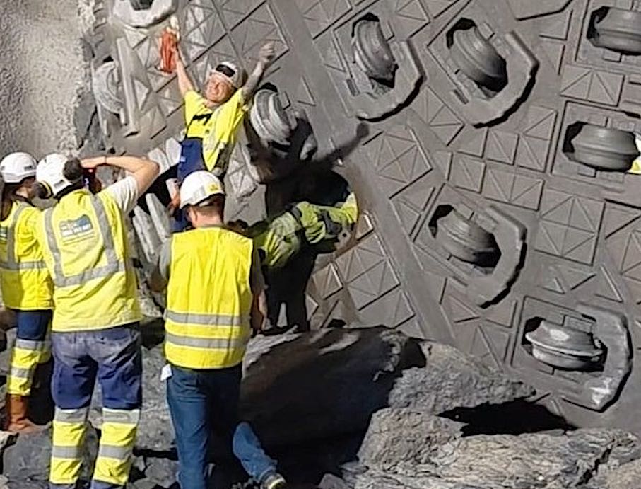 Final breakthrough at the Brenner Base Tunnel route.