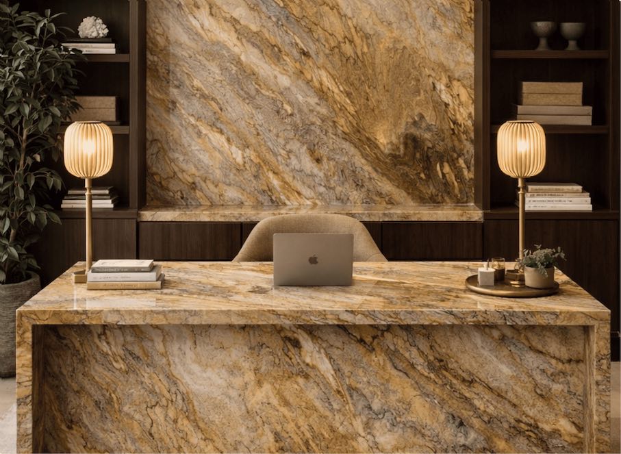 GUARA quartzite from Quartzblue company, Brazil.
